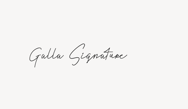 Galla Signature Font