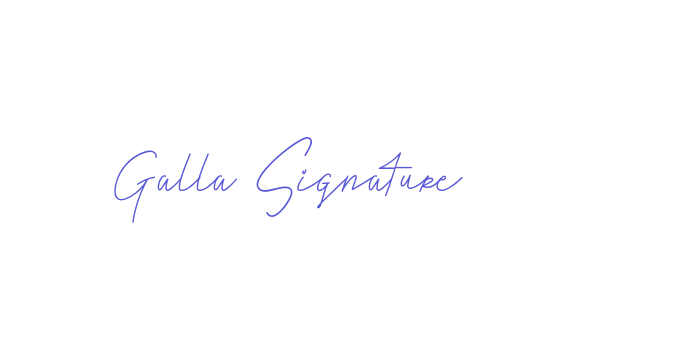 Galla Signature Font Download