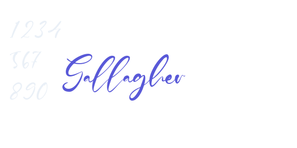 Gallagher font