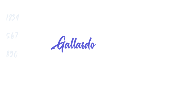 Gallardo font free