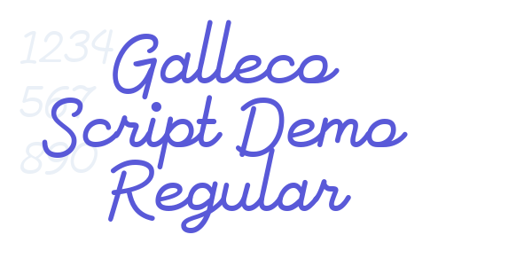 Galleco Script Demo Regular font free