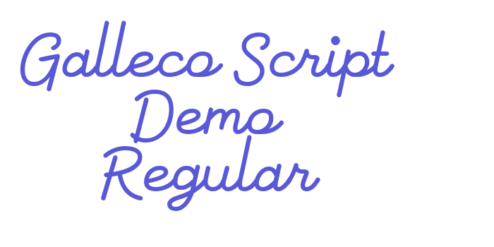 Galleco Script Demo Regular Font Download