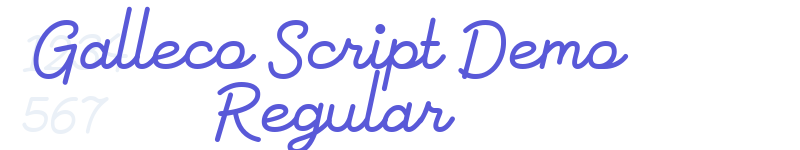 Galleco Script Demo Regular-related font