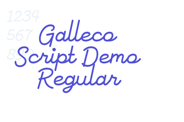 Galleco Script Demo Regular