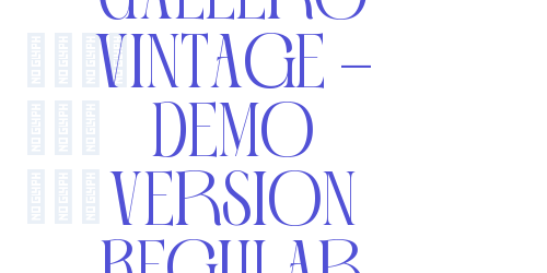 Gallero Vintage – Demo Version Regular-font-download