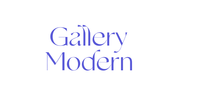 Gallery Modern Font Download