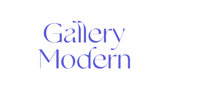 Gallery Modern Font