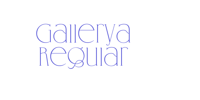 Gallerya Regular Font Download