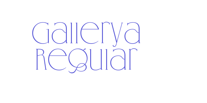 Gallerya Regular Font