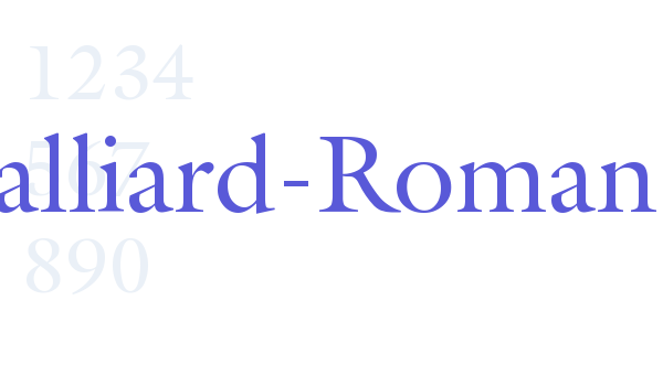 Galliard-Roman Font