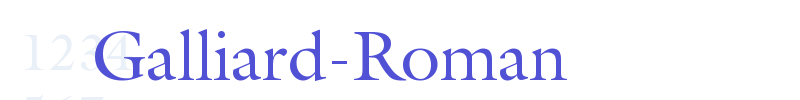 Galliard-Roman-font