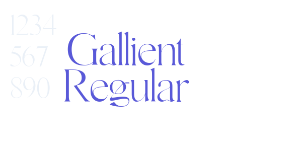 Gallient Regular font