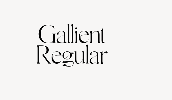 Gallient Regular Font