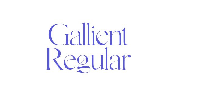 Gallient Regular Font Download