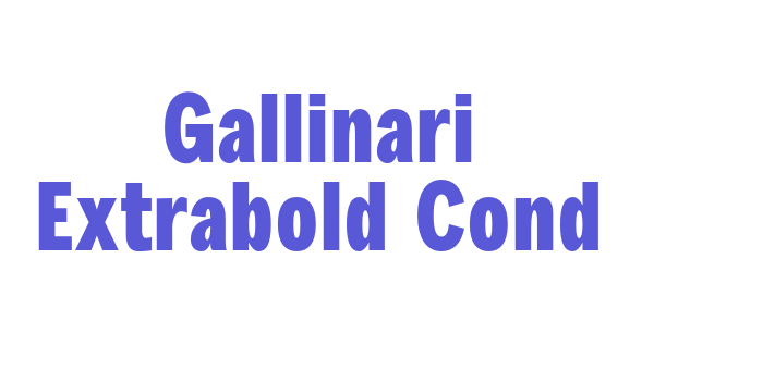 Gallinari Extrabold Cond Font Download