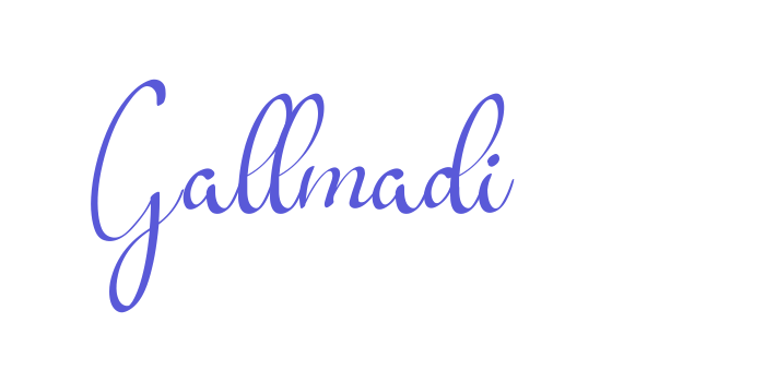 Gallmadi Font