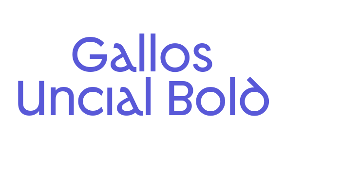 Gallos Uncial Bold Font