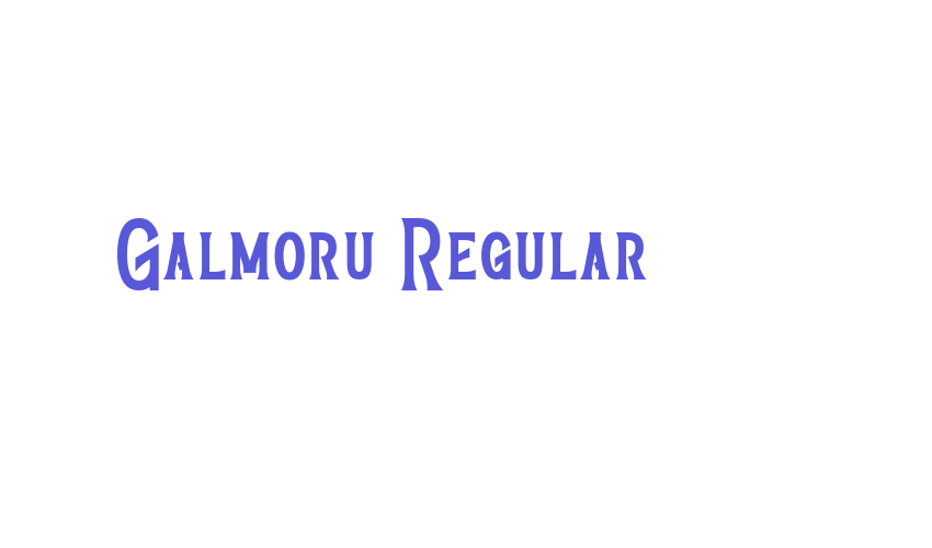 Galmoru Regular Font