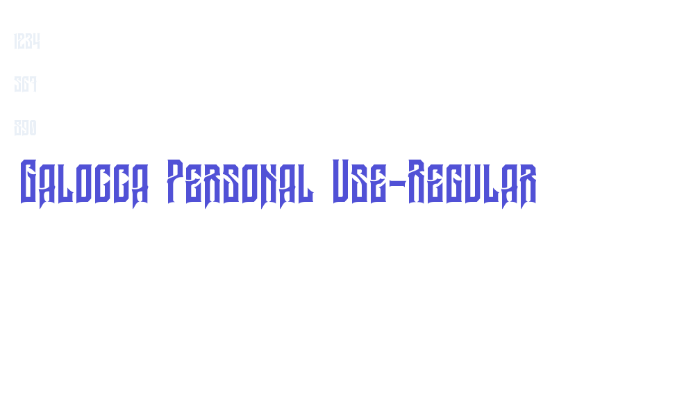 Galocca Personal Use-Regular-font-download