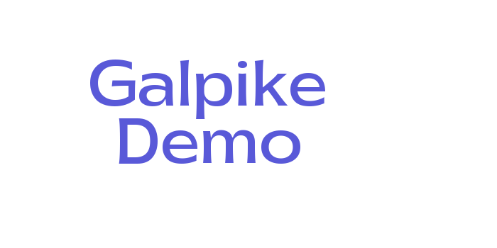 Galpike Demo Font Download