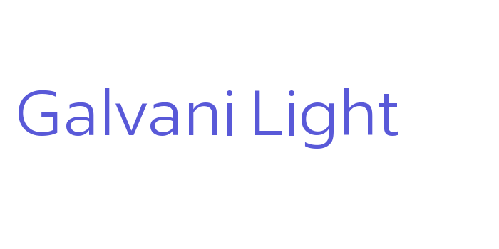 Galvani Light Font Download