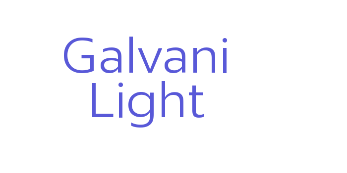 Galvani Light Font