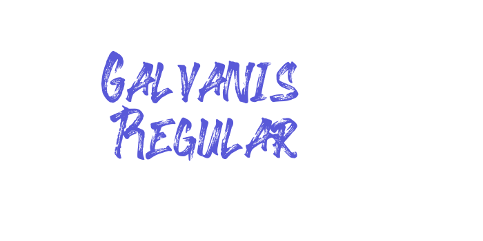 Galvanis Regular Font Download