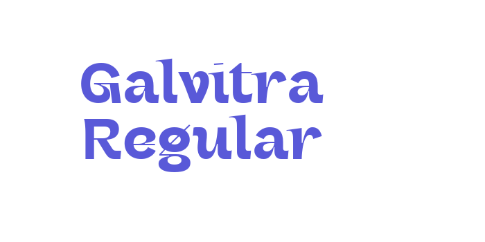 Galvitra Regular Font Download