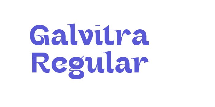 Galvitra Regular Font