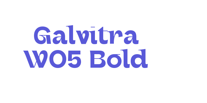 Galvitra W05 Bold Font Download