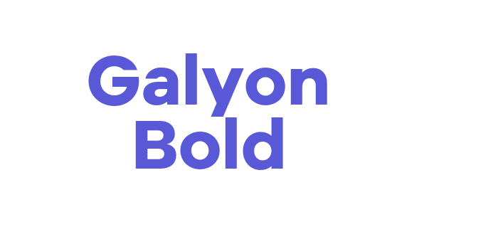 Galyon Bold Font