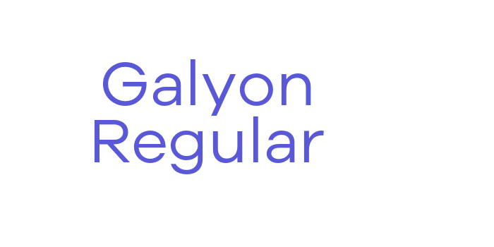 Galyon Regular Font Download