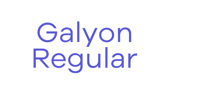 Galyon Regular Font