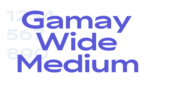 Gamay Wide Medium font free