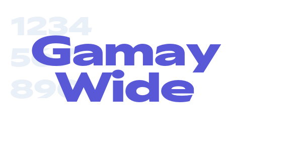 Gamay Wide font free