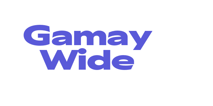 Gamay Wide Font Download