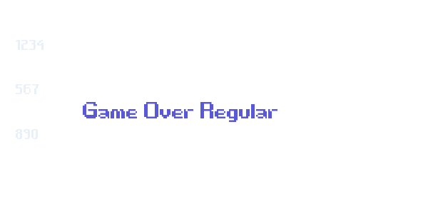 Game Over Regular font