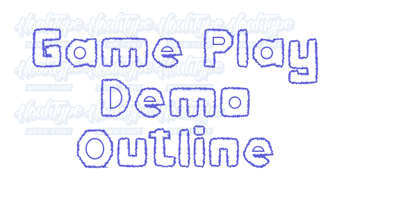 Game Play Demo Outline font free