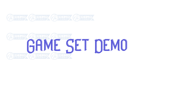 Game Set Demo font free