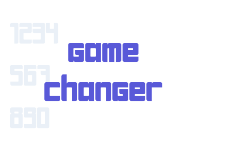 Game Changer Font