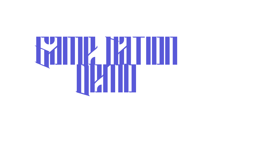 Game Nation Demo Font Download