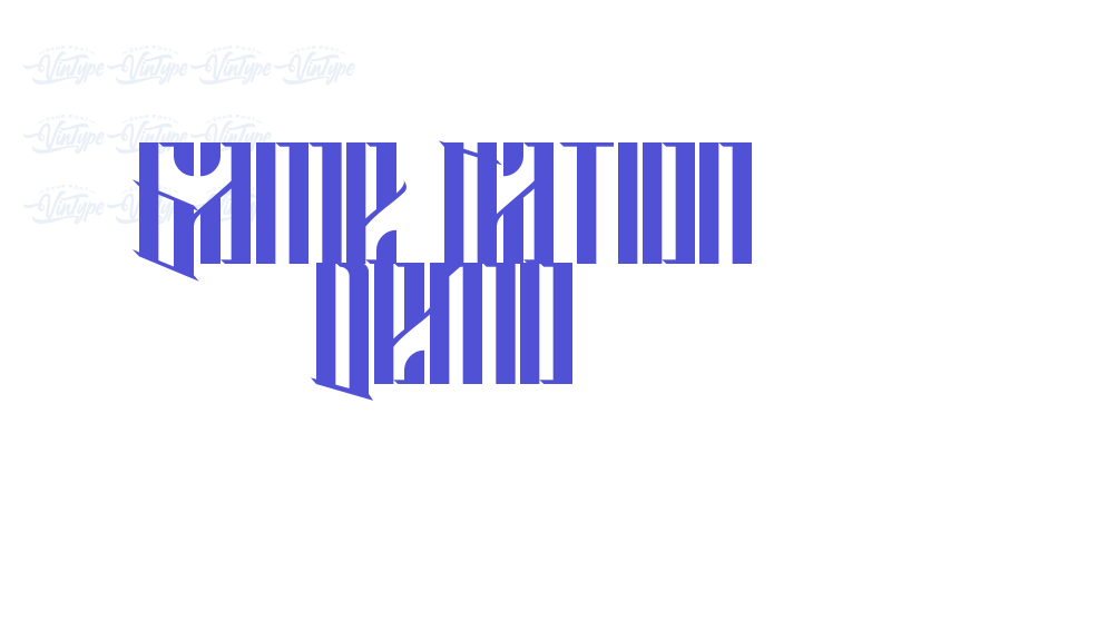 Game Nation Demo-font-download