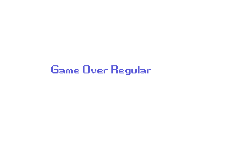 Game Over Regular Font Download