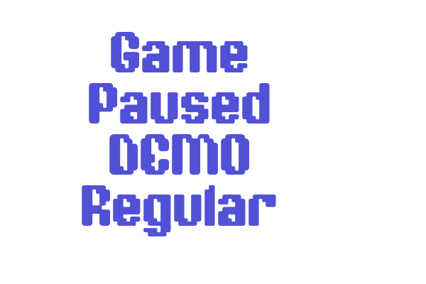 Game Paused DEMO Regular