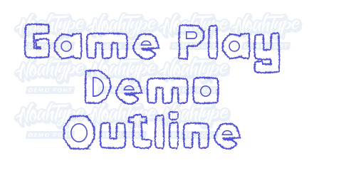 Game Play Demo Outline-font-download