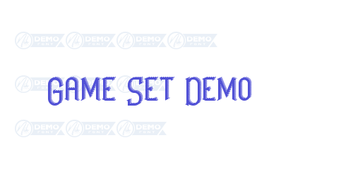 Game Set Demo-font-download