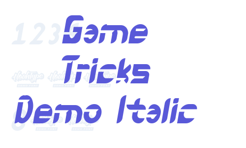 Game Tricks Demo Italic Font Download