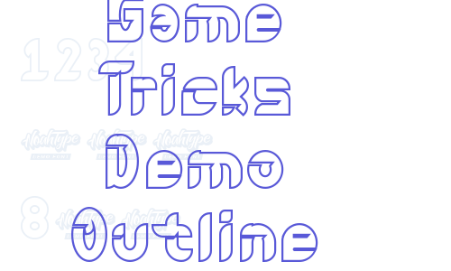 Game Tricks Demo Outline Font Download