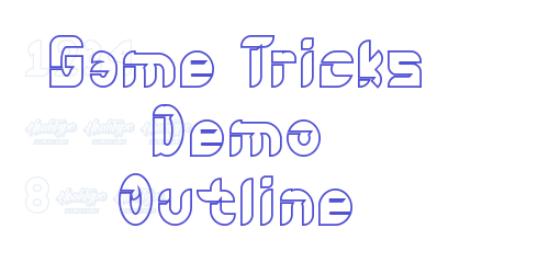 Game Tricks Demo Outline-font-download