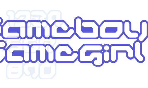 Gameboy Gamegirl Font